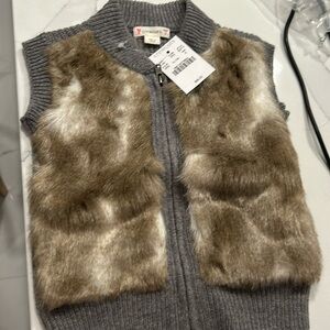 Faux fur vest
